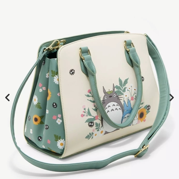 Studio Ghibli My Neighbor Totoro Sage Green Satchel Bag - Picture 8 of 8